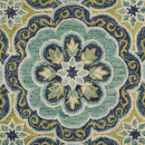 8' X 10' Green Wool Geometric Hand Tufted Area Rug - Homeroots - Flyclothing LLC