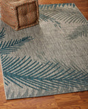 5' X 7' Gray Floral Indoor Outdoor Area Rug - Homeroots - Flyclothing LLC