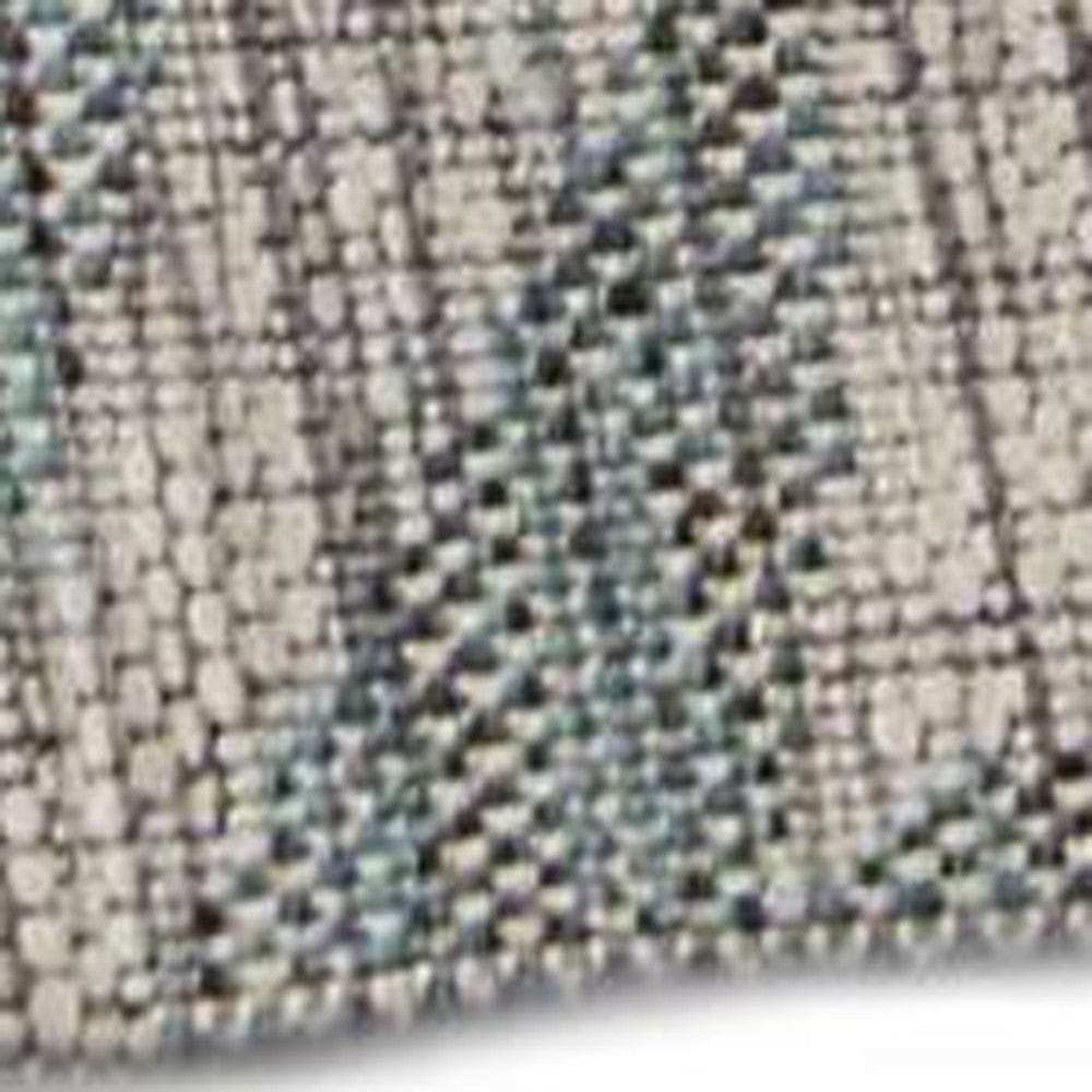 8' X 9' Gray Floral Indoor Outdoor Area Rug - Homeroots - Flyclothing LLC