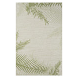 5' X 7' Beige Floral Indoor Outdoor Area Rug - Homeroots - Flyclothing LLC