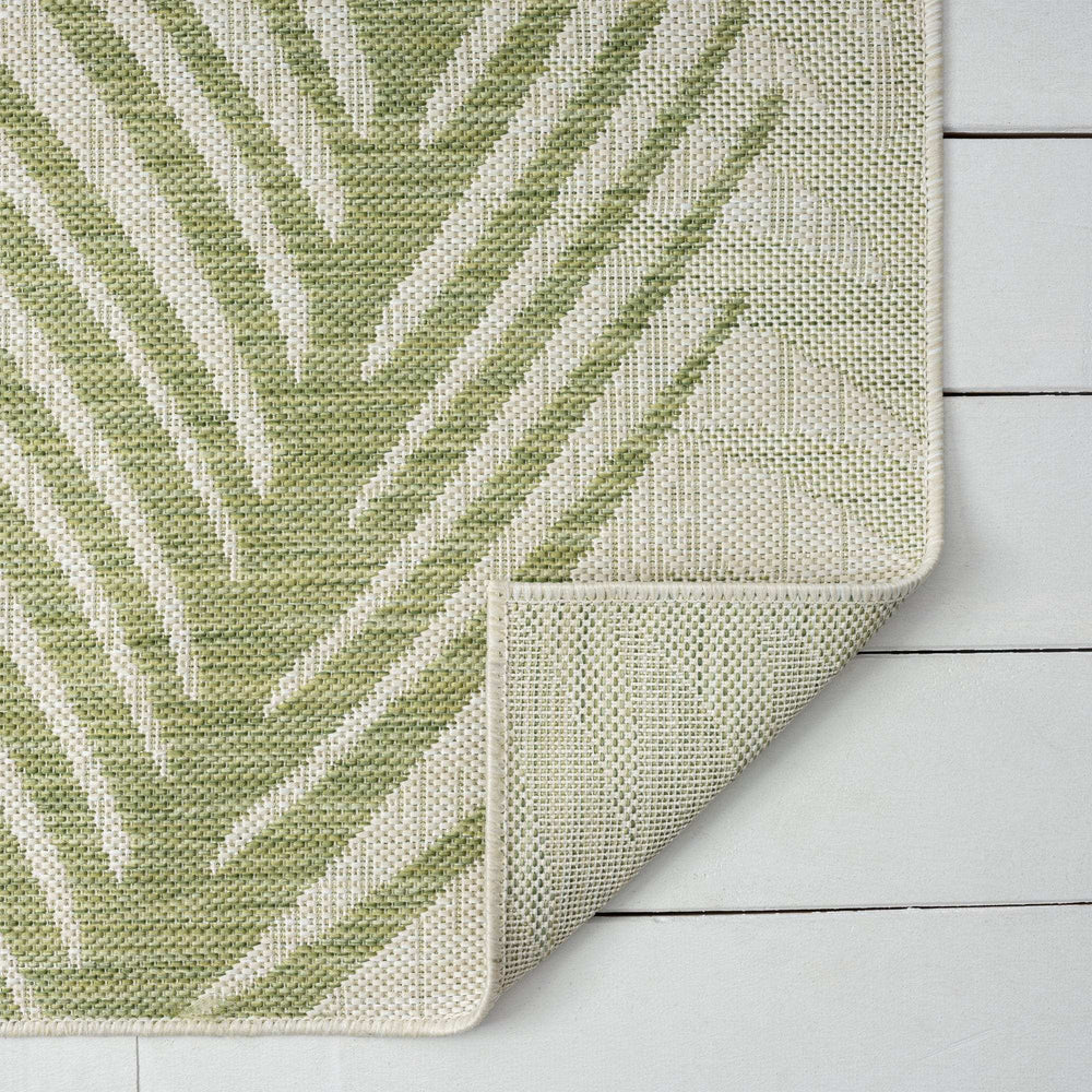 5' X 7' Beige Floral Indoor Outdoor Area Rug - Homeroots - Flyclothing LLC
