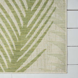 5' X 7' Beige Floral Indoor Outdoor Area Rug - Homeroots - Flyclothing LLC
