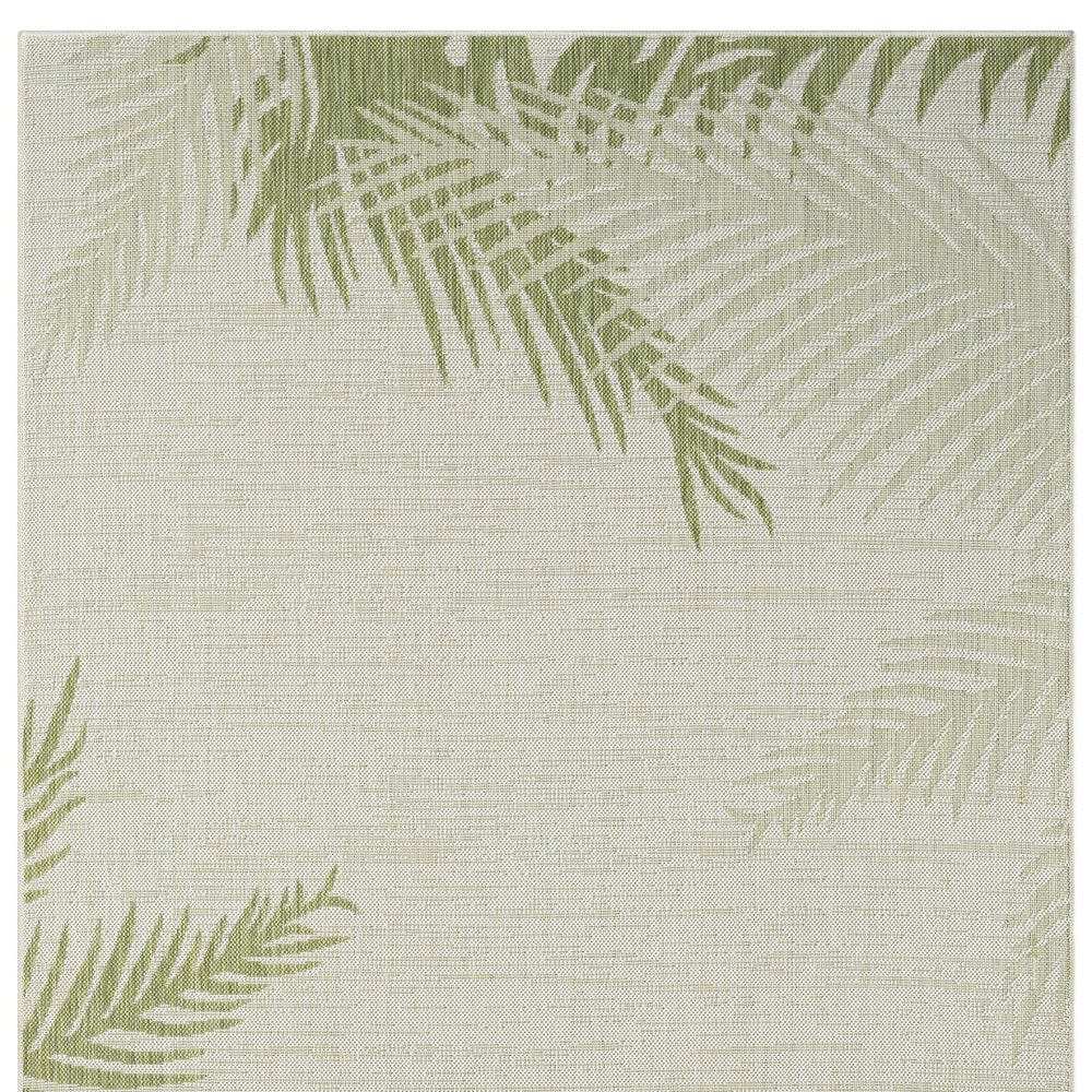 5' X 7' Beige Floral Indoor Outdoor Area Rug - Homeroots - Flyclothing LLC