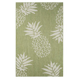 8' X 10' Green Floral Indoor Outdoor Area Rug - Homeroots - Flyclothing LLC