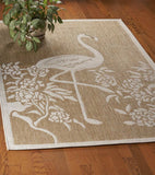 5' X 7' Beige Floral Indoor Outdoor Area Rug - Homeroots - Flyclothing LLC