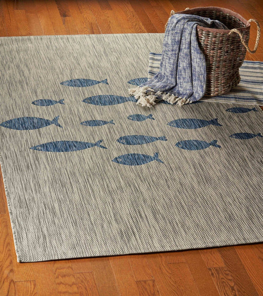 5' X 7' Gray Indoor Outdoor Area Rug - Homeroots - Flyclothing LLC