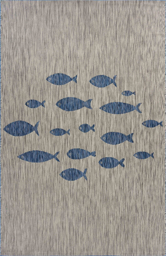 8' X 10' Gray Indoor Outdoor Area Rug - Homeroots - Flyclothing LLC