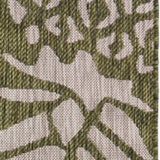 2' X 3' Green Floral Indoor Outdoor Area Rug - Homeroots - Flyclothing LLC