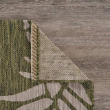 2' X 3' Green Floral Indoor Outdoor Area Rug - Homeroots - Flyclothing LLC