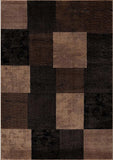 8' Brown Checkered Power Loom Runner Rug - Homeroots - Flyclothing LLC