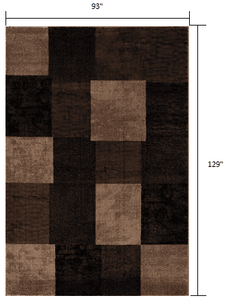 8' X 10' Brown Checkered Dhurrie Area Rug - Homeroots - Flyclothing LLC