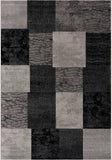 13' Runner Grey Checkered Power Loom Runner Rug - Homeroots - Flyclothing LLC