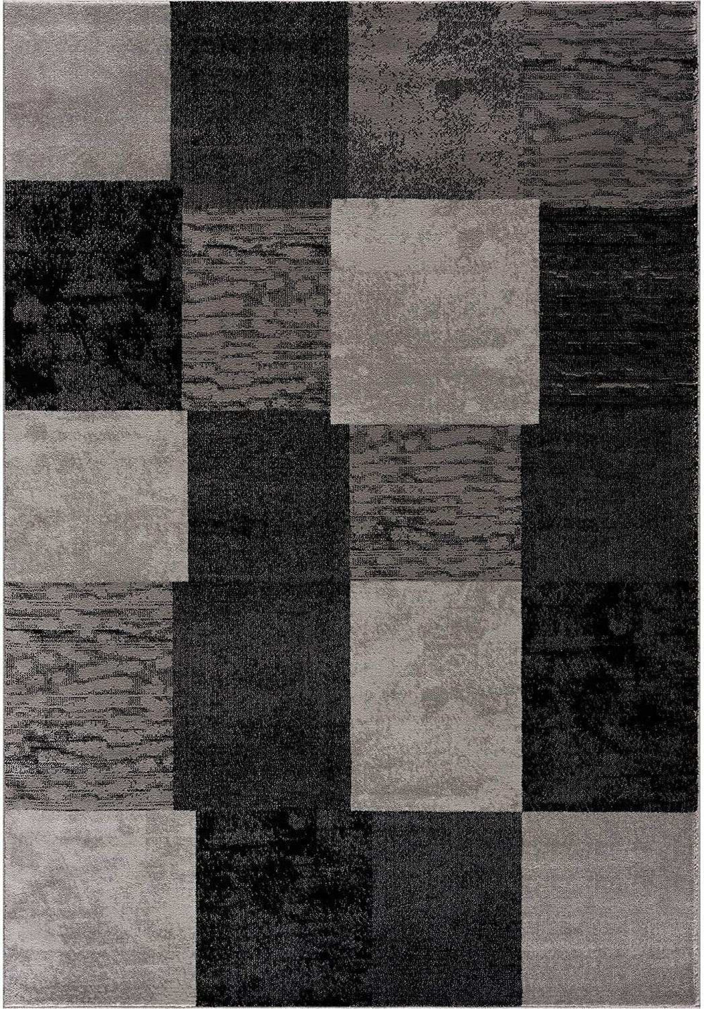 8' X 10' Gray Checkered Dhurrie Area Rug - Homeroots - Flyclothing LLC