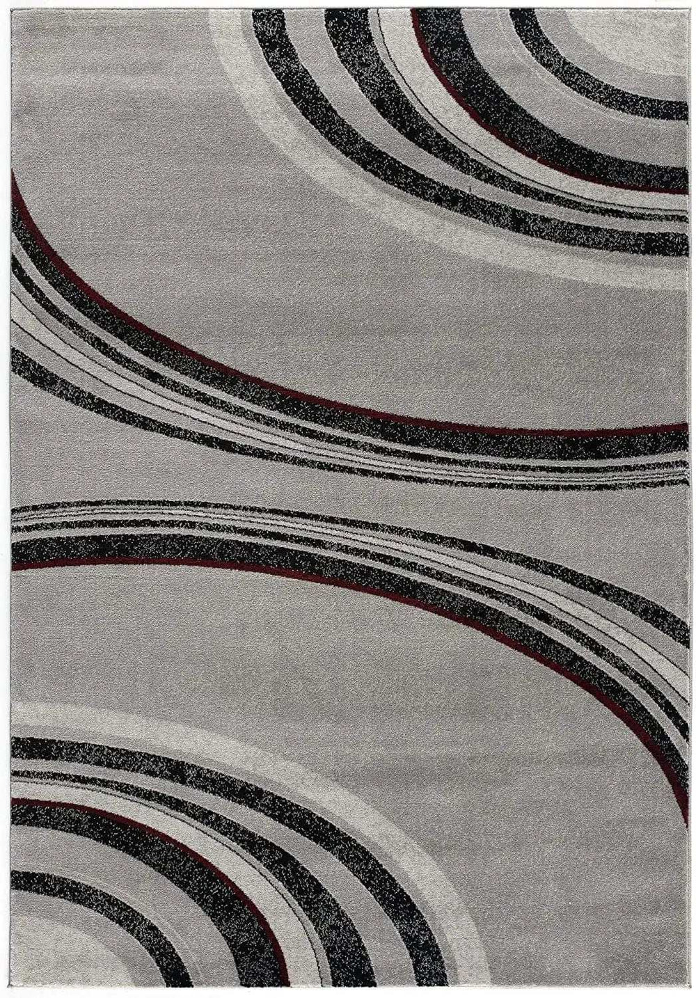 6' X 9' Gray Abstract Dhurrie Area Rug - Homeroots - Flyclothing LLC