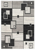 3' X 5' Gray Abstract Power Loom Area Rug - Homeroots - Flyclothing LLC