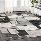 5' X 7' Gray Abstract Dhurrie Area Rug - Homeroots - Flyclothing LLC