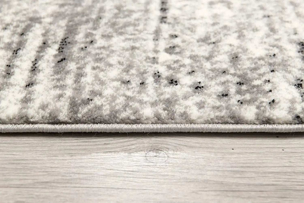 3' X 5' Gray Abstract Power Loom Area Rug - Homeroots - Flyclothing LLC
