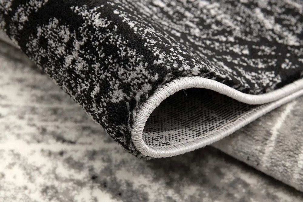 6' X 9' Gray Abstract Dhurrie Area Rug - Homeroots - Flyclothing LLC