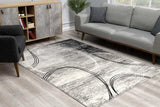 8' X 10' Gray Abstract Dhurrie Area Rug - Homeroots - Flyclothing LLC