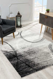 8' X 10' Gray Abstract Dhurrie Area Rug - Homeroots - Flyclothing LLC