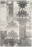 20' Gray Damask Dhurrie Runner Rug - Homeroots - Flyclothing LLC