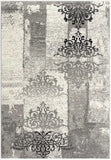 2' X 8' Gray Faded Filigree Pattern Runner Rug - Homeroots - Flyclothing LLC