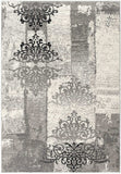 3' X 5' Gray Damask Dhurrie Area Rug - Homeroots - Flyclothing LLC