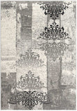 5' X 7' Gray Damask Dhurrie Area Rug - Homeroots - Flyclothing LLC