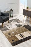 13' Runner Beige Abstract Dhurrie Runner Rug - Homeroots - Flyclothing LLC