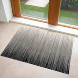 3' X 5' Black Abstract Power Loom Area Rug - Homeroots - Flyclothing LLC