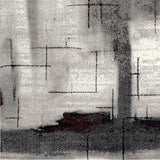 4' X 6' Gray Abstract Power Loom Area Rug - Homeroots - Flyclothing LLC