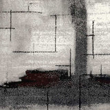 8' X 10' Gray Abstract Dhurrie Area Rug - Homeroots - Flyclothing LLC