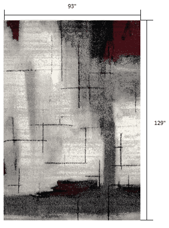 8' X 10' Gray Abstract Dhurrie Area Rug - Homeroots - Flyclothing LLC