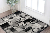 2' X 4' Gray Abstract Dhurrie Area Rug - Homeroots - Flyclothing LLC