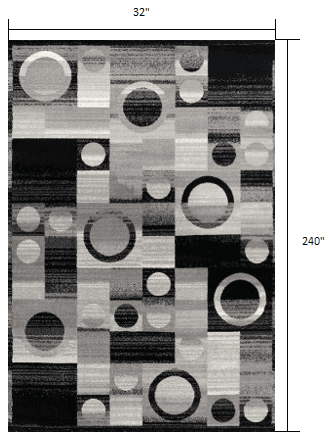 20' Gray Abstract Dhurrie Runner Rug - Homeroots - Flyclothing LLC