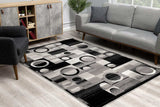 5' X 7' Gray Abstract Dhurrie Area Rug - Homeroots - Flyclothing LLC