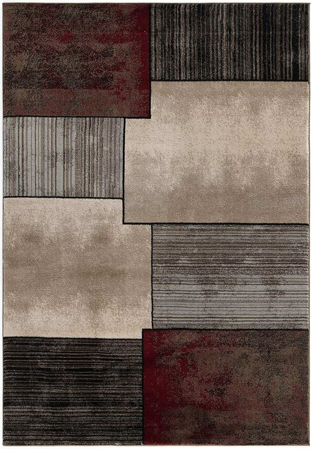2' X 4' Brown Abstract Dhurrie Area Rug - Homeroots - Flyclothing LLC