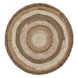 Multicolored Concentric Boutique Jute Rug - Homeroots - Flyclothing LLC