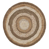 Multicolored Concentric Boutique Jute Rug - Homeroots - Flyclothing LLC