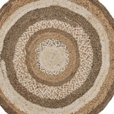 Multicolored Concentric Boutique Jute Rug - Homeroots - Flyclothing LLC