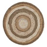 Multicolored Concentric Boutique Jute Rug - Homeroots - Flyclothing LLC