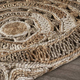 Daisy Geometric Multicolored Boutique Jute Rug - Homeroots - Flyclothing LLC