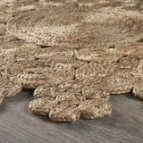 Dazzling Concentric Natural Boutique Jute Rug - Homeroots - Flyclothing LLC