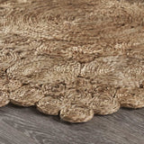 Bursting Medallion Boutique Jute Rug - Homeroots - Flyclothing LLC