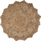 Bursting Medallion Boutique Jute Rug - Homeroots - Flyclothing LLC