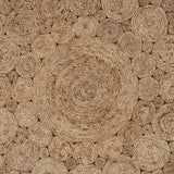Bursting Medallion Boutique Jute Rug - Homeroots - Flyclothing LLC