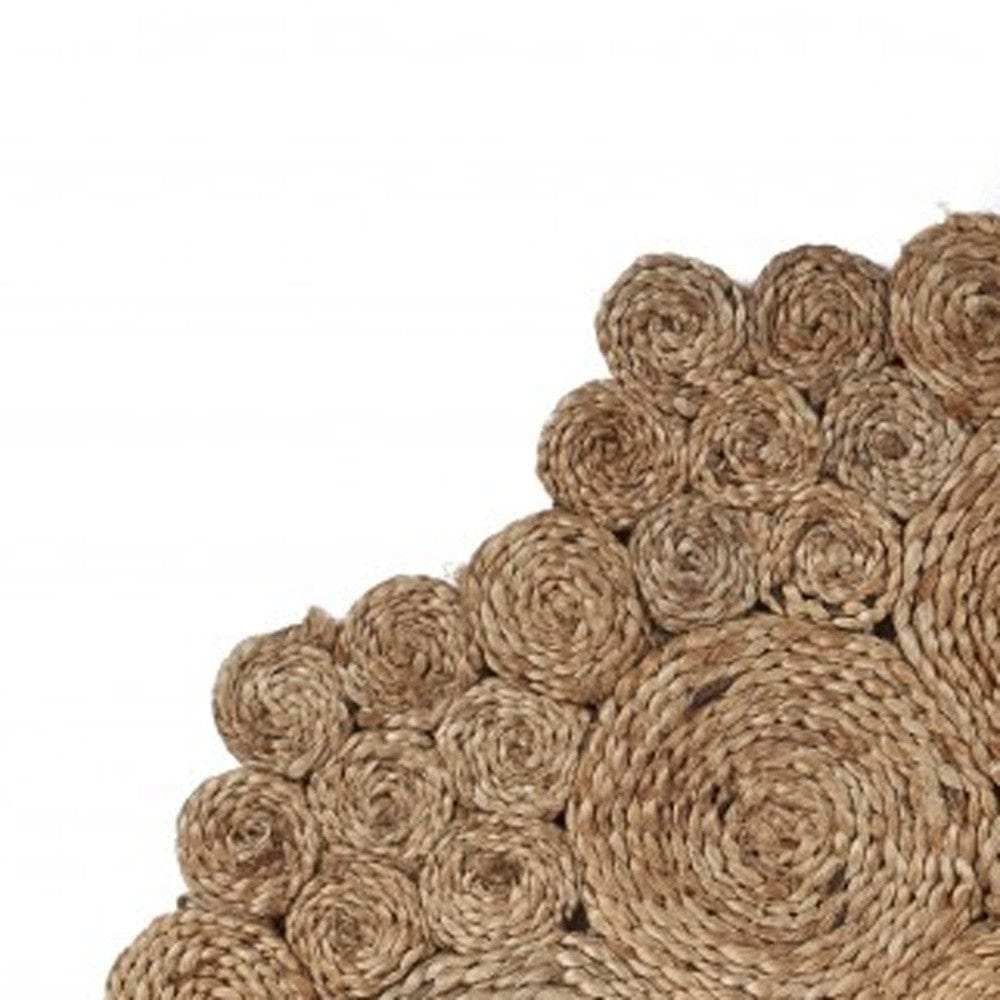 Bursting Medallion Boutique Jute Rug - Homeroots - Flyclothing LLC