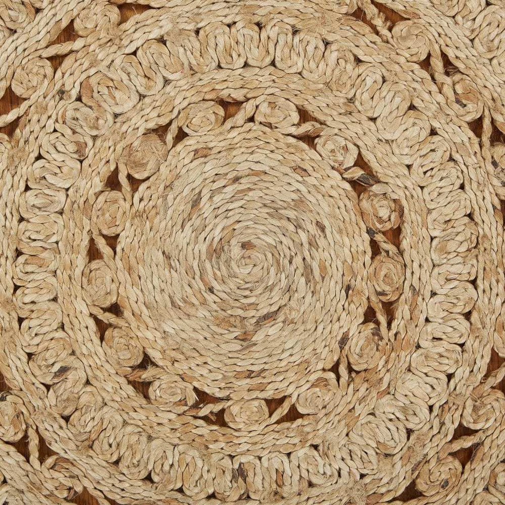 Sunshine Golden Natural Jute Area Rug - Homeroots - Flyclothing LLC