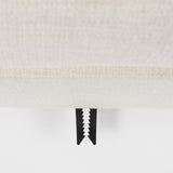 39" Beige Polyester And Brown Cocktail Ottoman - Homeroots