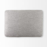 26" Gray Polyester And Brown Cocktail Ottoman - Homeroots